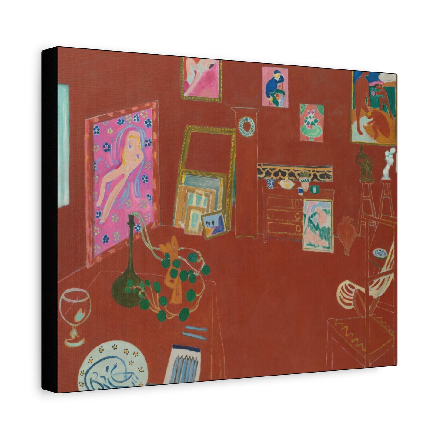 Matisse, Henri - The Red Studio (1911) - Canvas Block, unframed