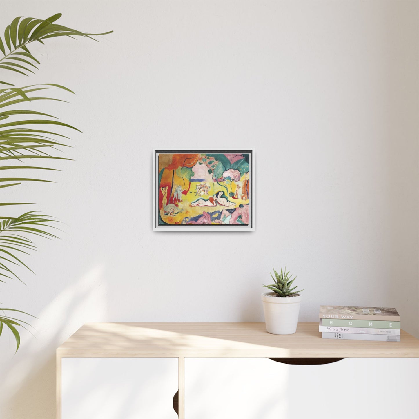 Matisse, Henri - The Joy of Life (1905) - Matte Canvas, Framed