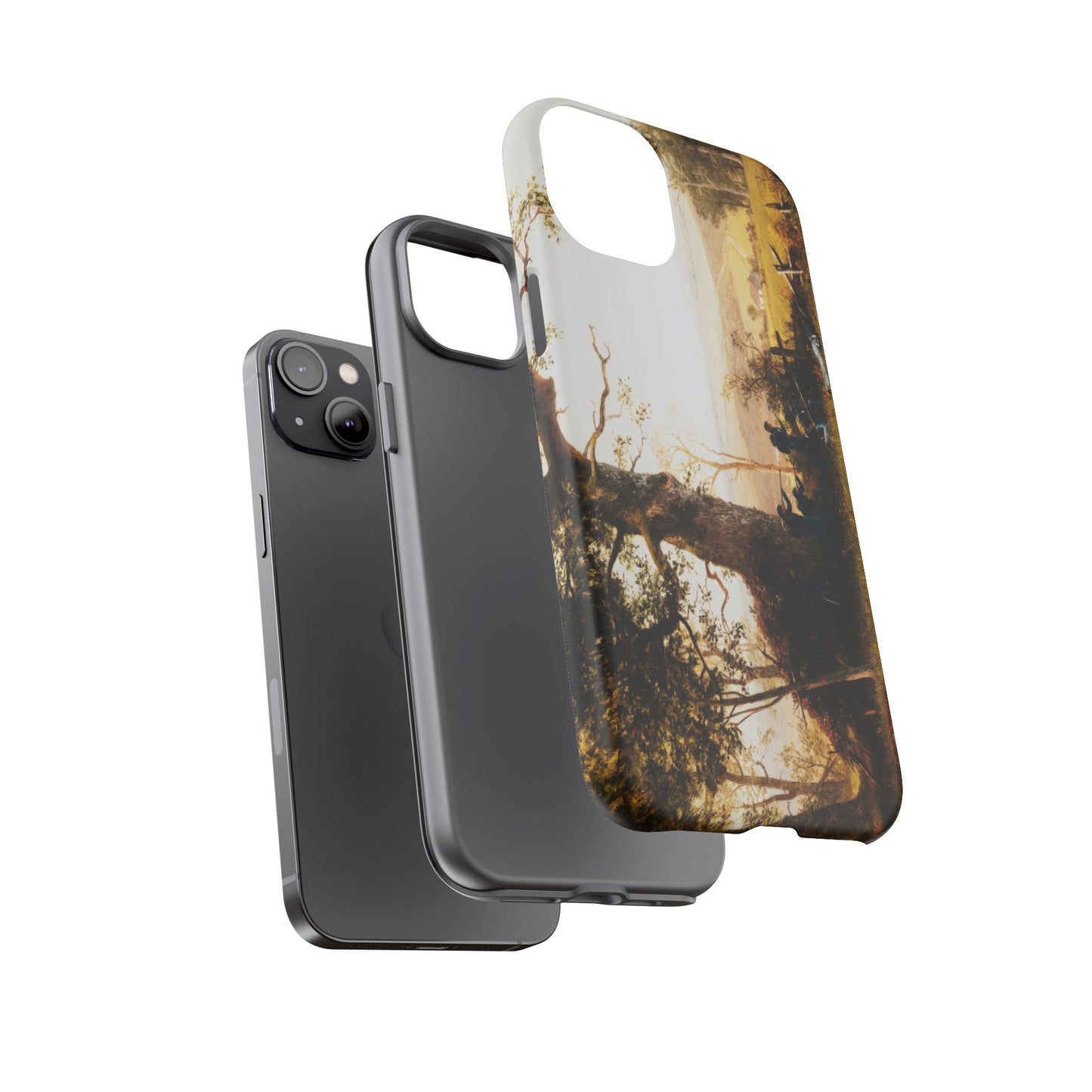 Bierstadt, Albert -  Guerrilla Warfare (1861) - Tough Phone Cases