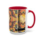 Filiger, Charles - Woman’s Head with Closed Eyes (1893) - Colorful Accent Mugs