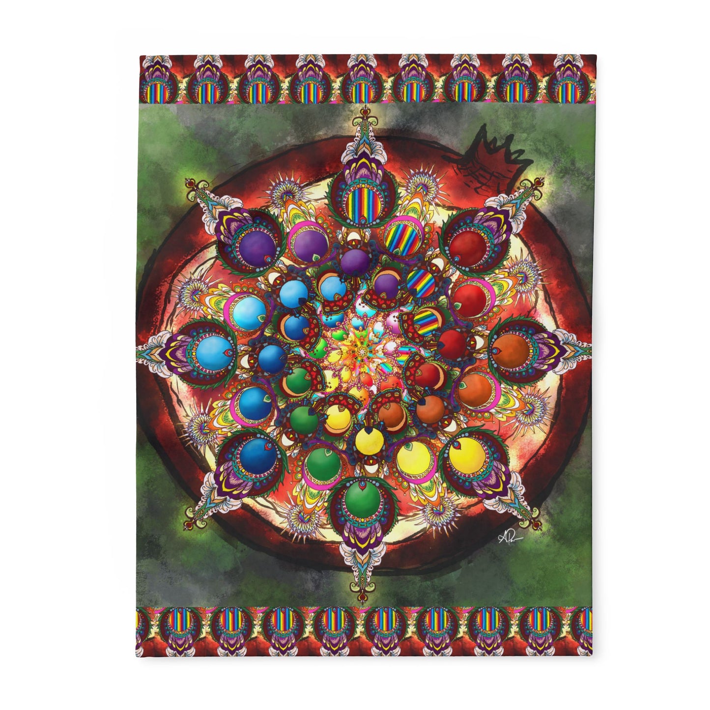 Seeds of Pride Mandala - Arctic Fleece Blanket