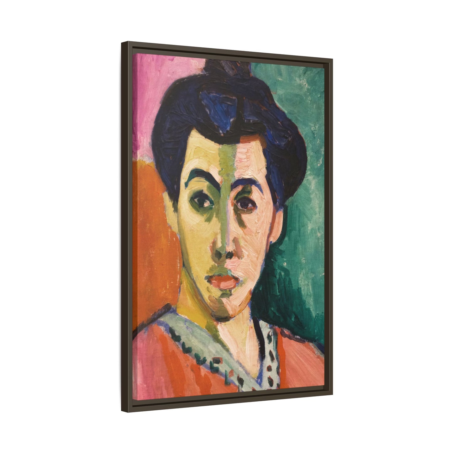 Matisse, Henri - The Green Stripe (1905) - Matte Canvas, Framed