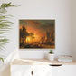 Bierstadt, Albert - Emigrants Crossing the Plains (1867) - Matte Canvas, Framed