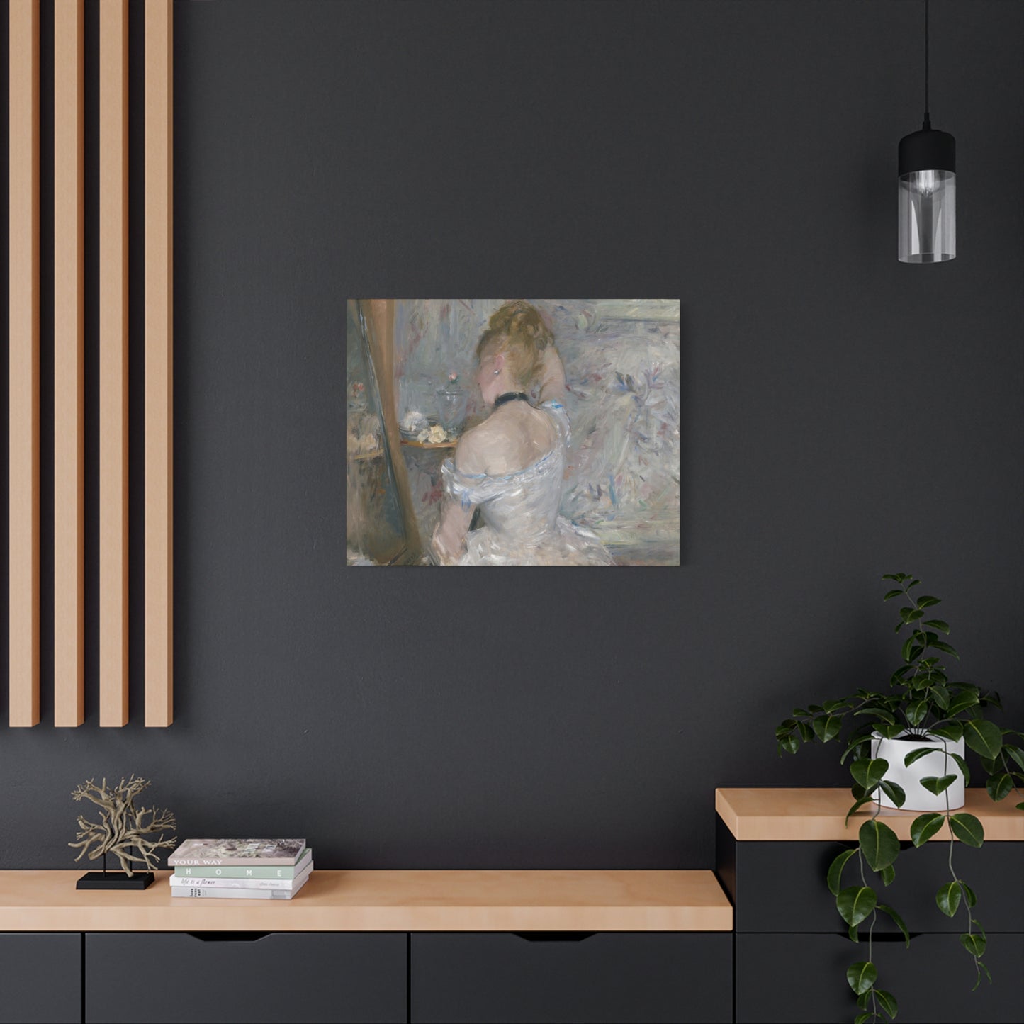 Morisot, Berthe - Woman at Her Toilette (1880) - Canvas Block, unframed