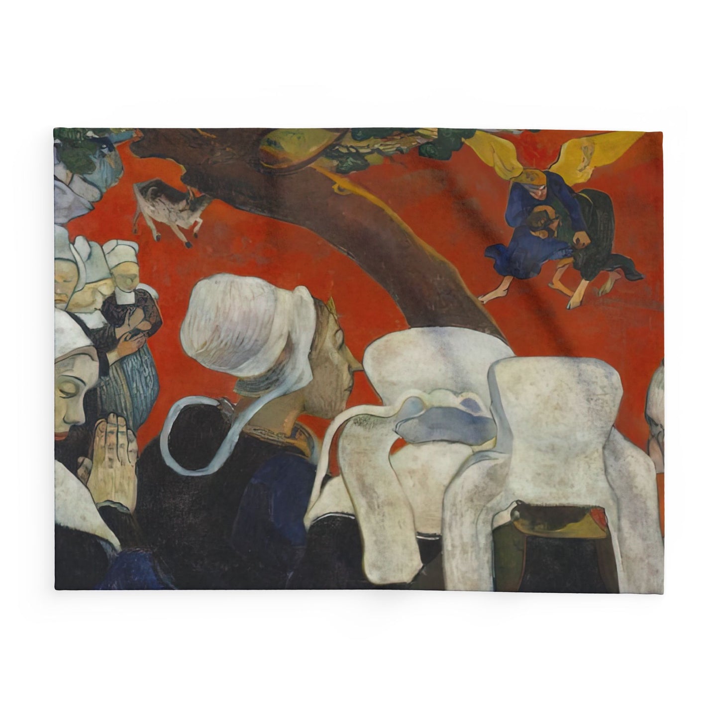Gauguin, Paul - Vision of the Sermon (Jacob Wrestling with the Angel) (1888) - Arctic Fleece Blanket