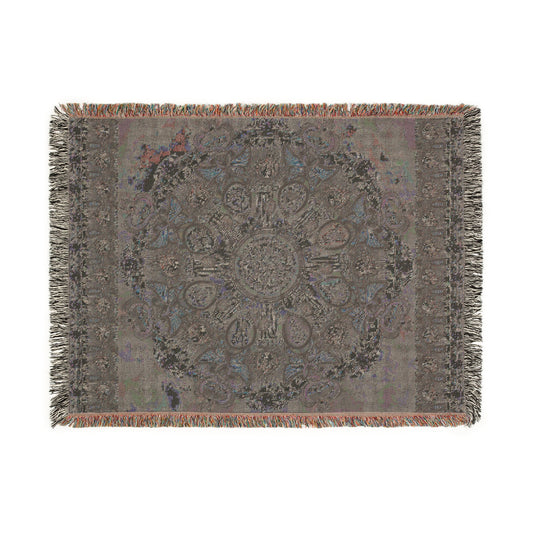 Memento Mori Mandala - Woven Blanket