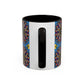 Pacio, Adam - Emerald Arrows Mandala - Colorful Accent Mugs