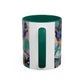 Matisse, Henri - Woman with a Hat (1905) - Colorful Accent Mugs