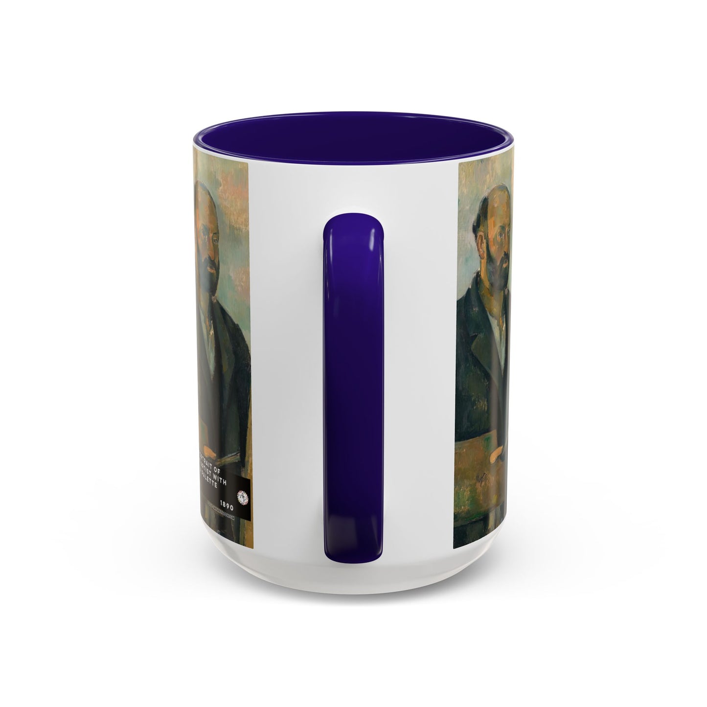 Cézanne, Paul - Portrait of the Artist with a Palette (1890) - Colorful Accent Mugs