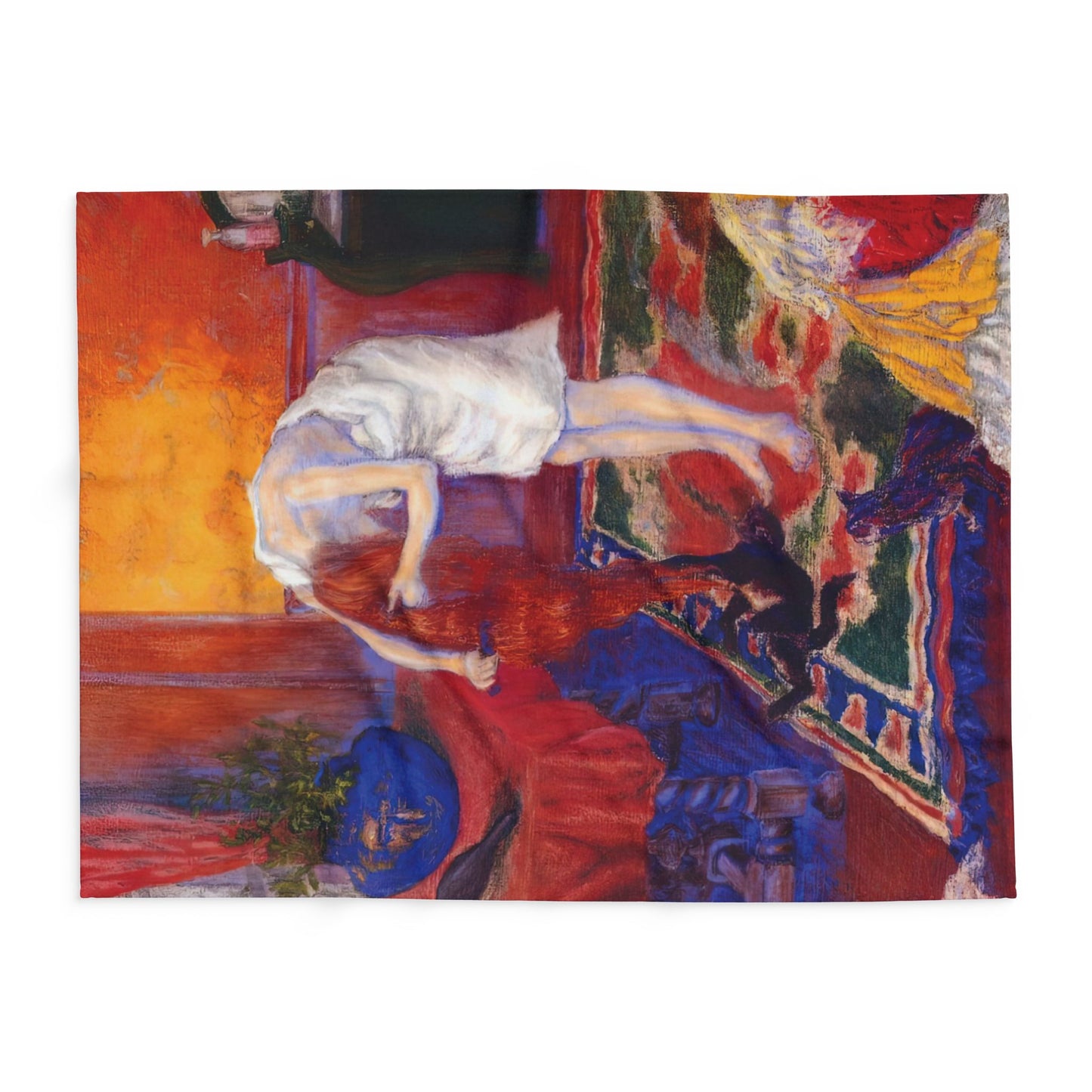Ranson, Paul - The Golden Head of Hair (1909) - Arctic Fleece Blanket