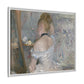 Morisot, Berthe - Woman at Her Toilette (1880) - Matte Canvas, Framed