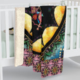 Obsidian Grandmothers Mandala - Sherpa Fleece Blanket