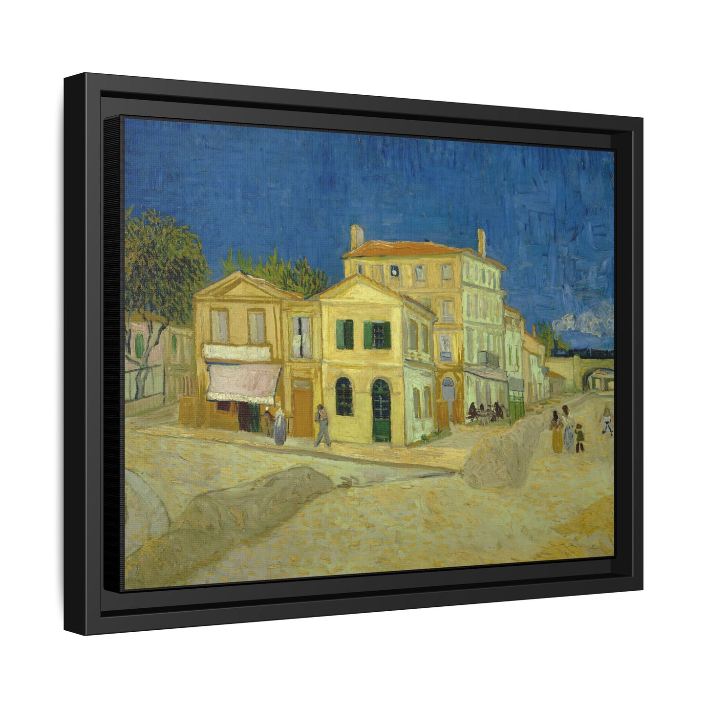 Van Gogh, Vincent - The Yellow House (1888) - Matte Canvas, Framed