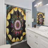Obsidian Grandmothers Mandala - Shower Curtains
