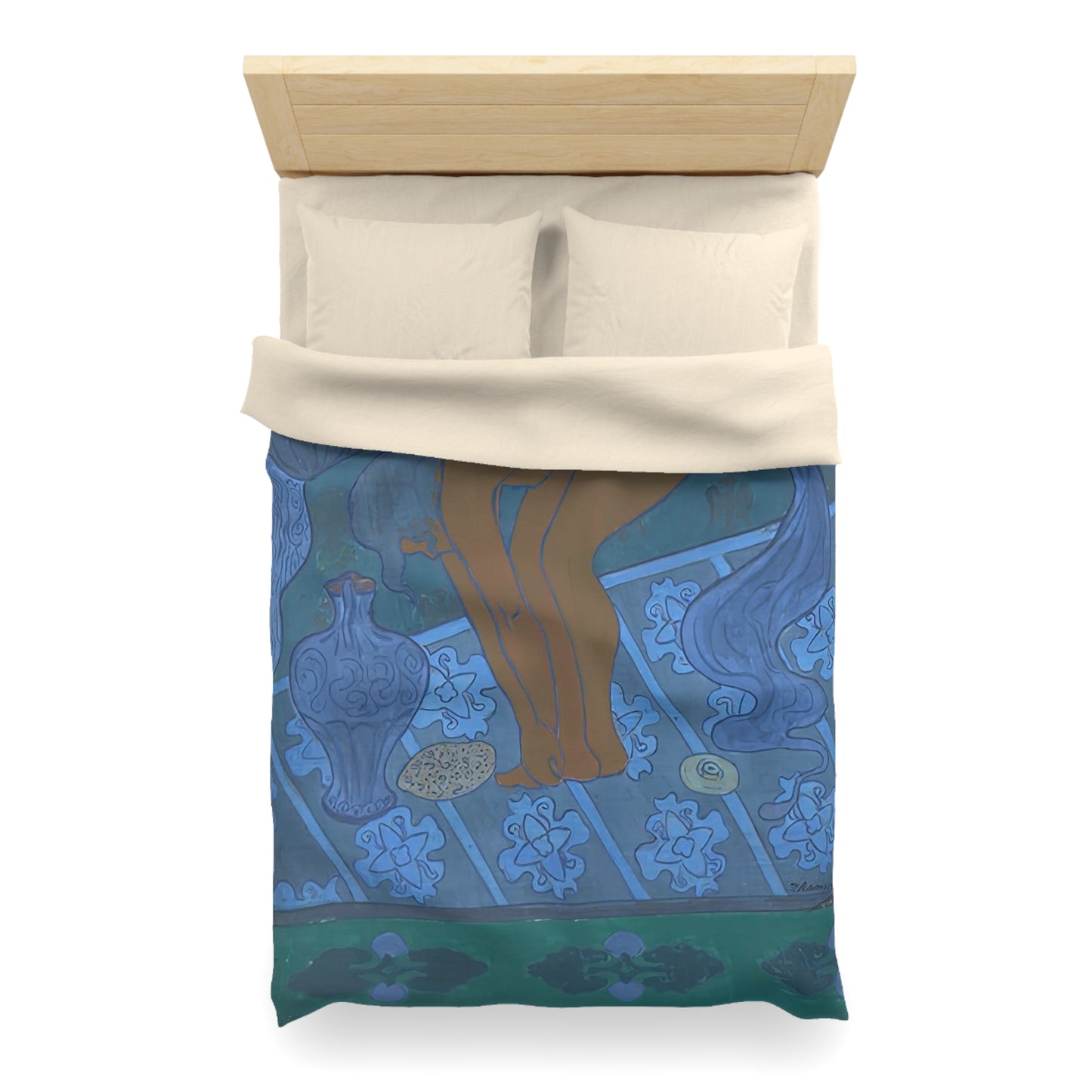 Ranson, Paul - The Blue Bather (1891) - Microfiber Duvet Cover