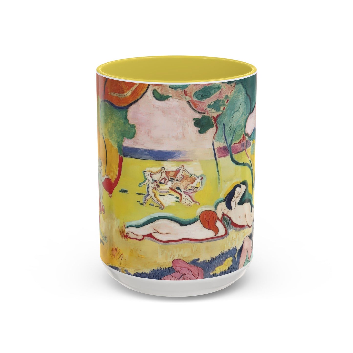 Matisse, Henri - The Joy of Life (1905) - Colorful Accent Mugs