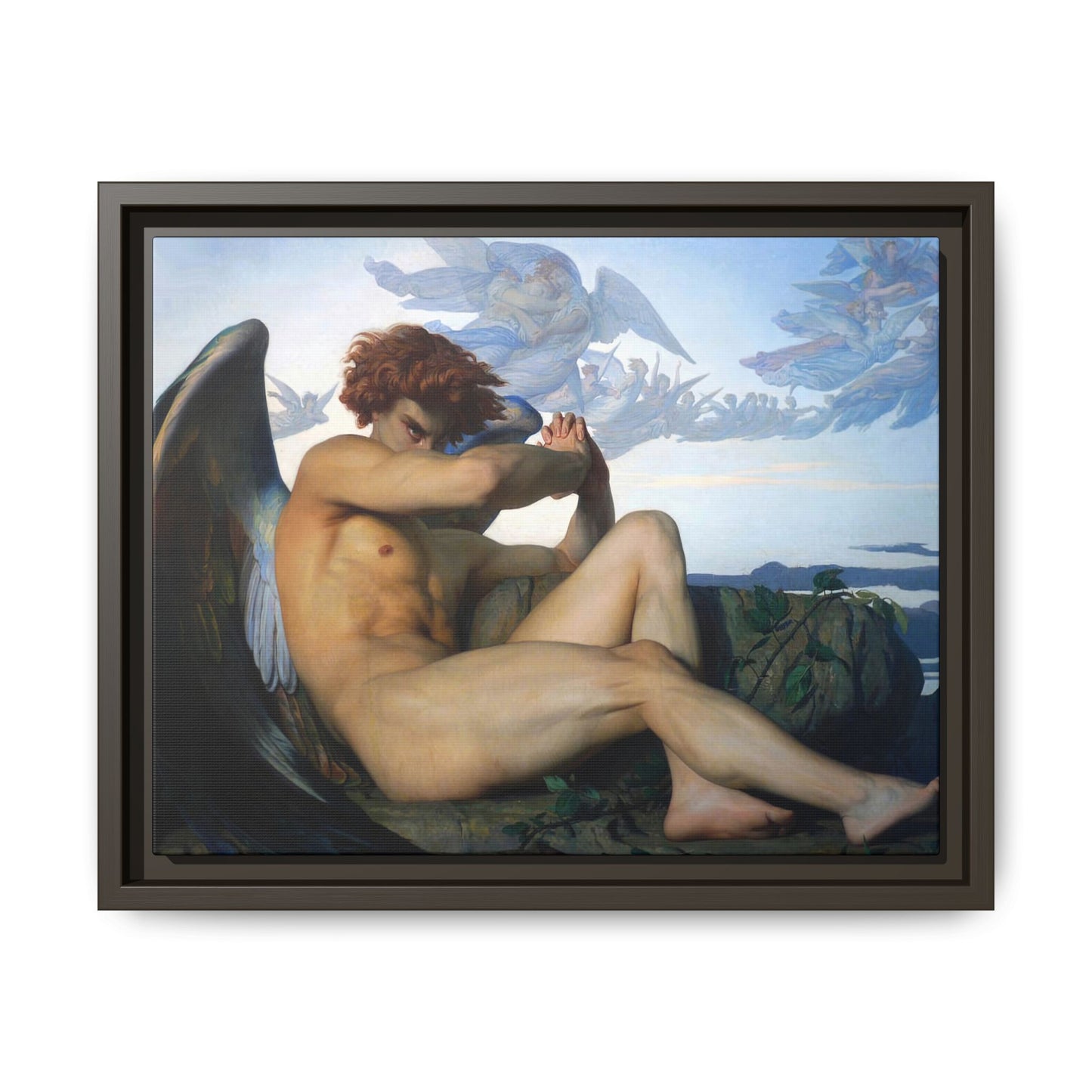 Cabanel, Alexandre - The Fallen Angel (1847) - Matte Canvas, Framed