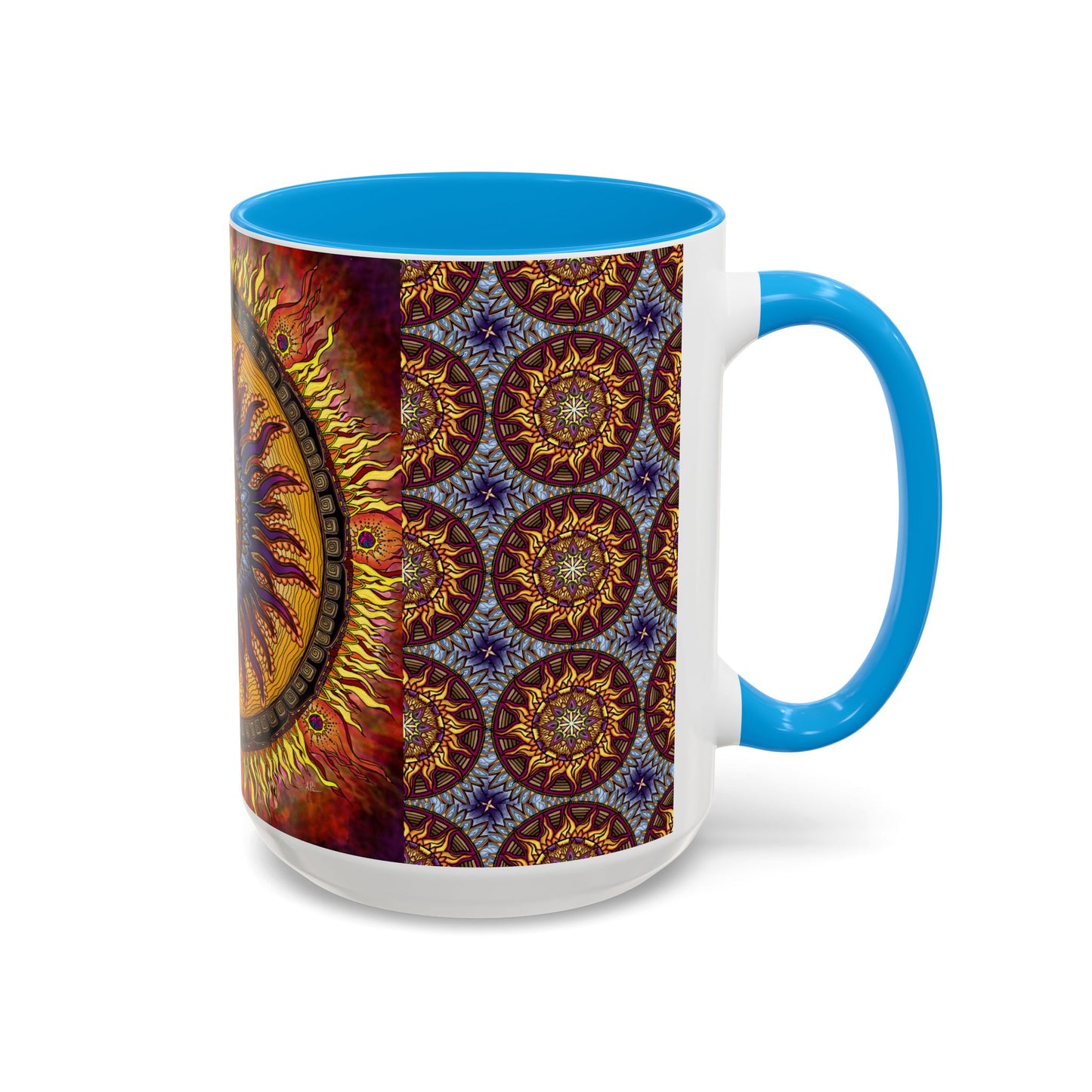Pacio, Adam - Solar Disc Mandala - Colorful Accent Mugs