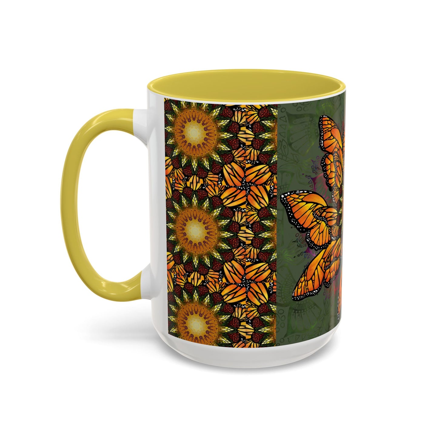 Pacio, Adam - Monarch Butterfly Mandala - Colorful Accent Mugs