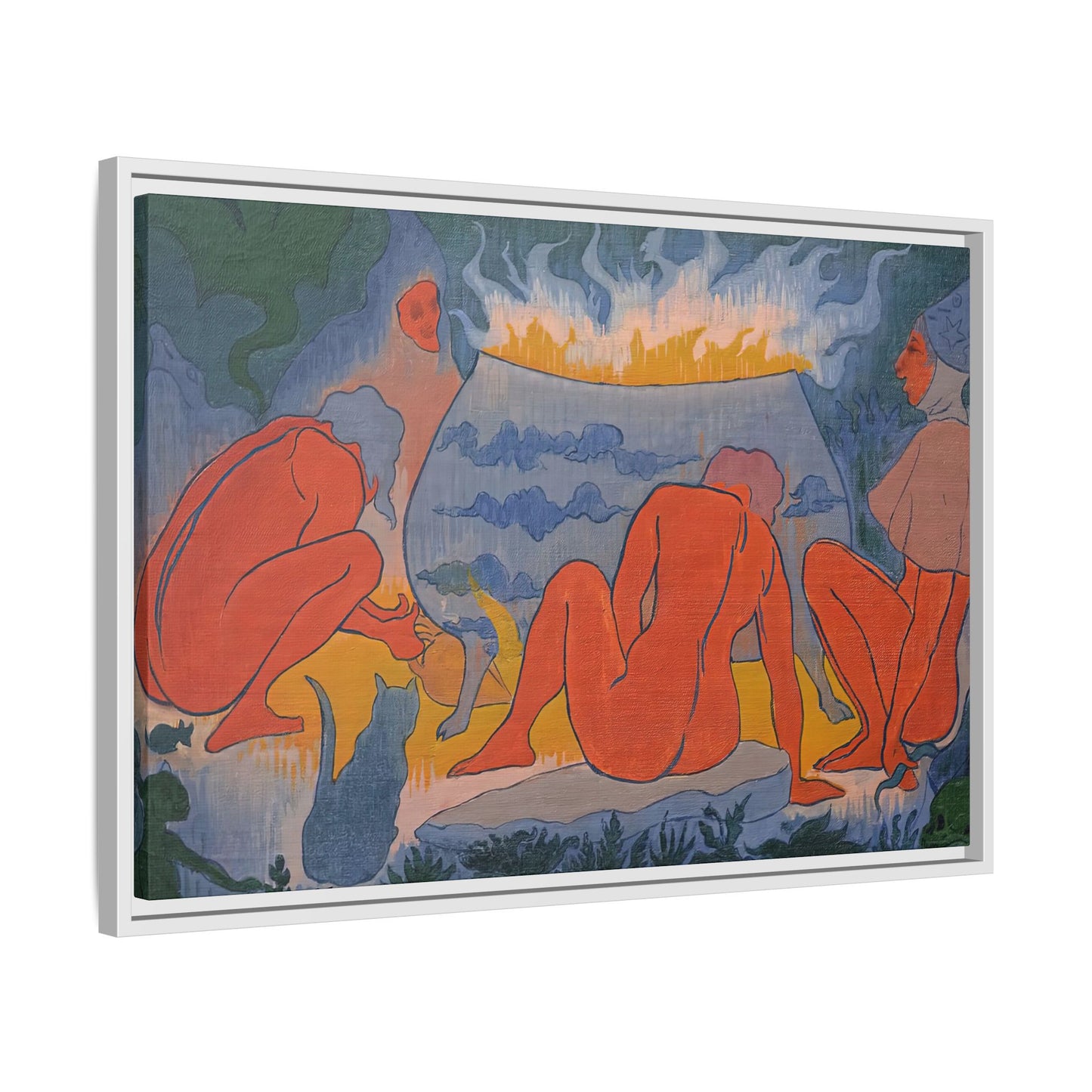 Ranson, Paul - Witches Around the Fire (1891) - Matte Canvas, Framed