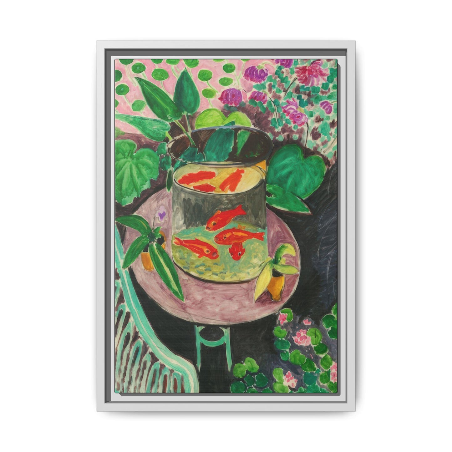 Matisse, Henri - The Goldfish (1912) - Matte Canvas, Framed