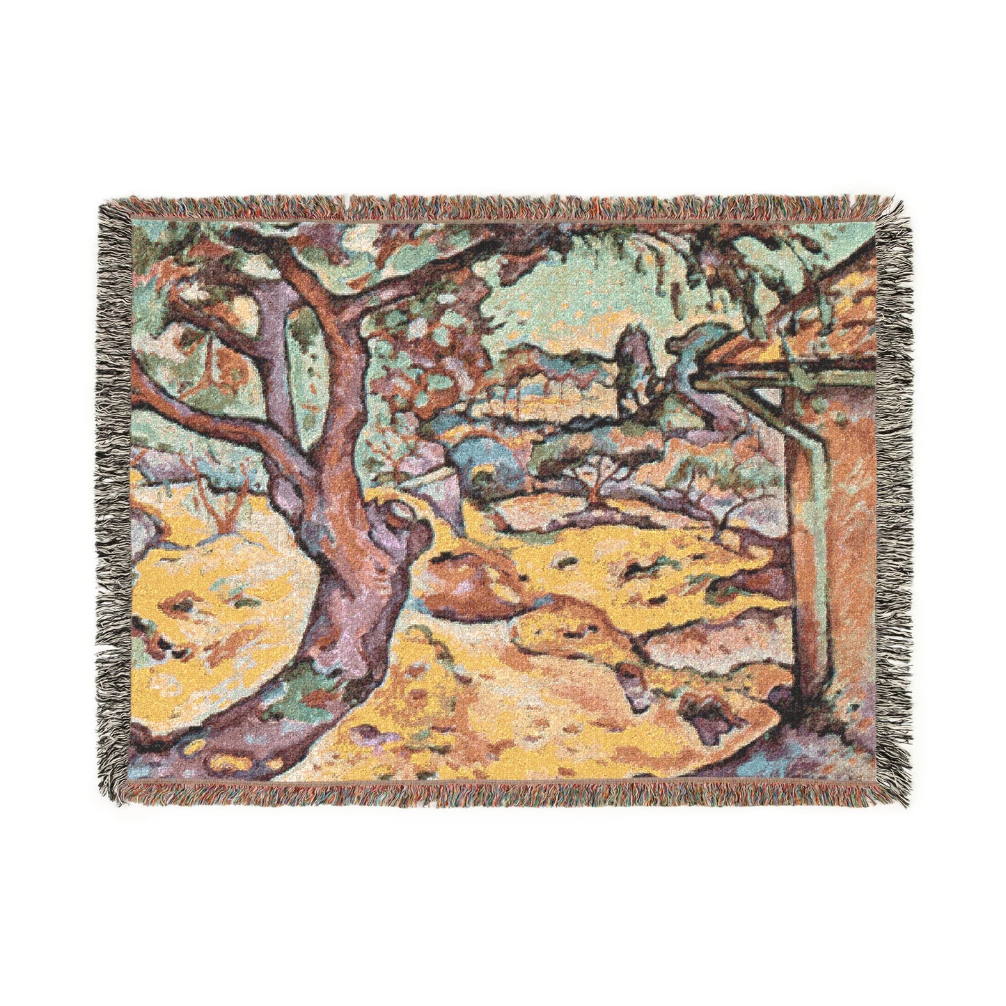Braque, Georges - Olive Tree near L'Estaque (1906) - Woven Blanket