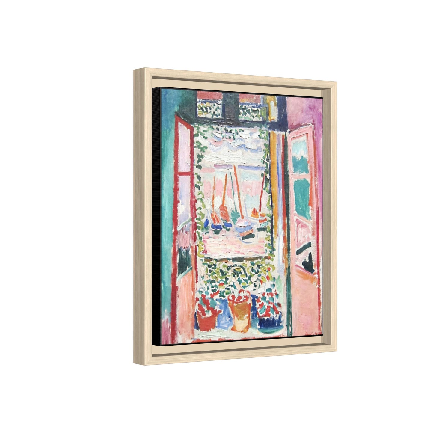Matisse, Henri - Open Window, Collioure (1905) - Matte Canvas, Framed