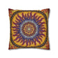 Pacio, Adam - Solar Disc Mandala - Suede Square Pillowcase