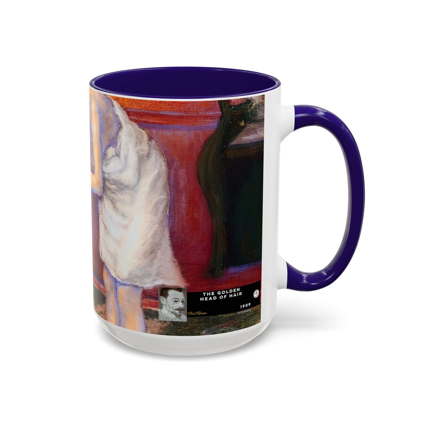 Ranson, Paul - The Golden Head of Hair (1909) - Colorful Accent Mugs