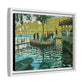 Monet, Claude - La Grenouillere (1869) - Matte Canvas, Framed