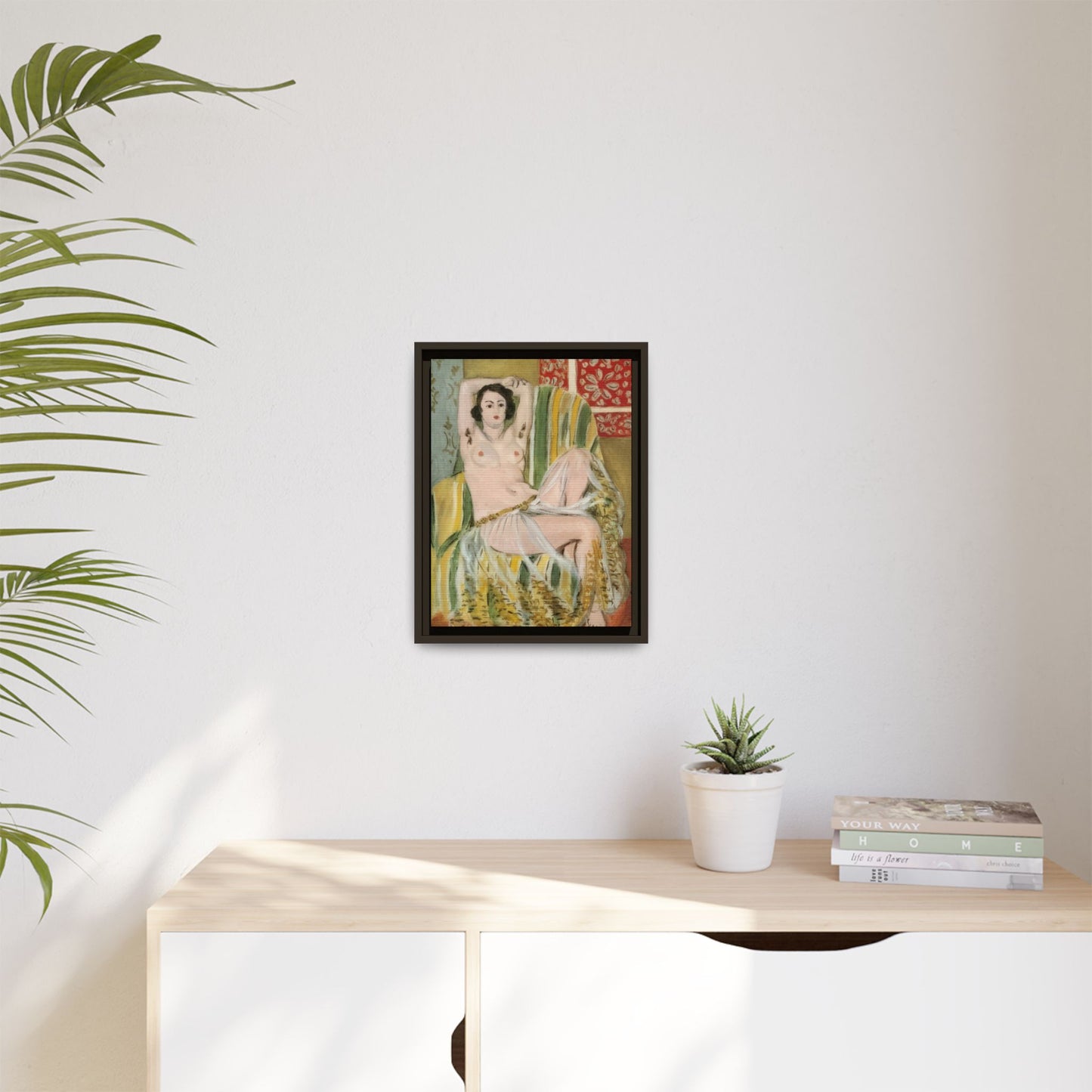 Matisse, Henri - Odalisque with Raised Arms (1923) - Matte Canvas, Framed