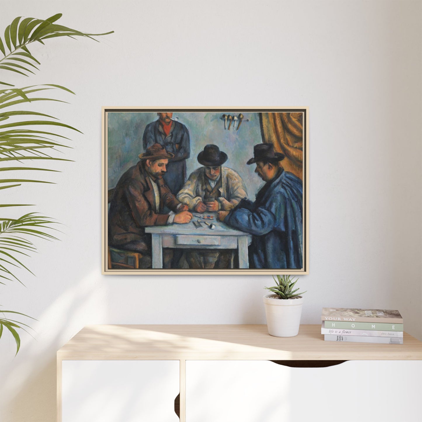 Cézanne, Paul - The Card Players (1892) - Matte Canvas, Framed
