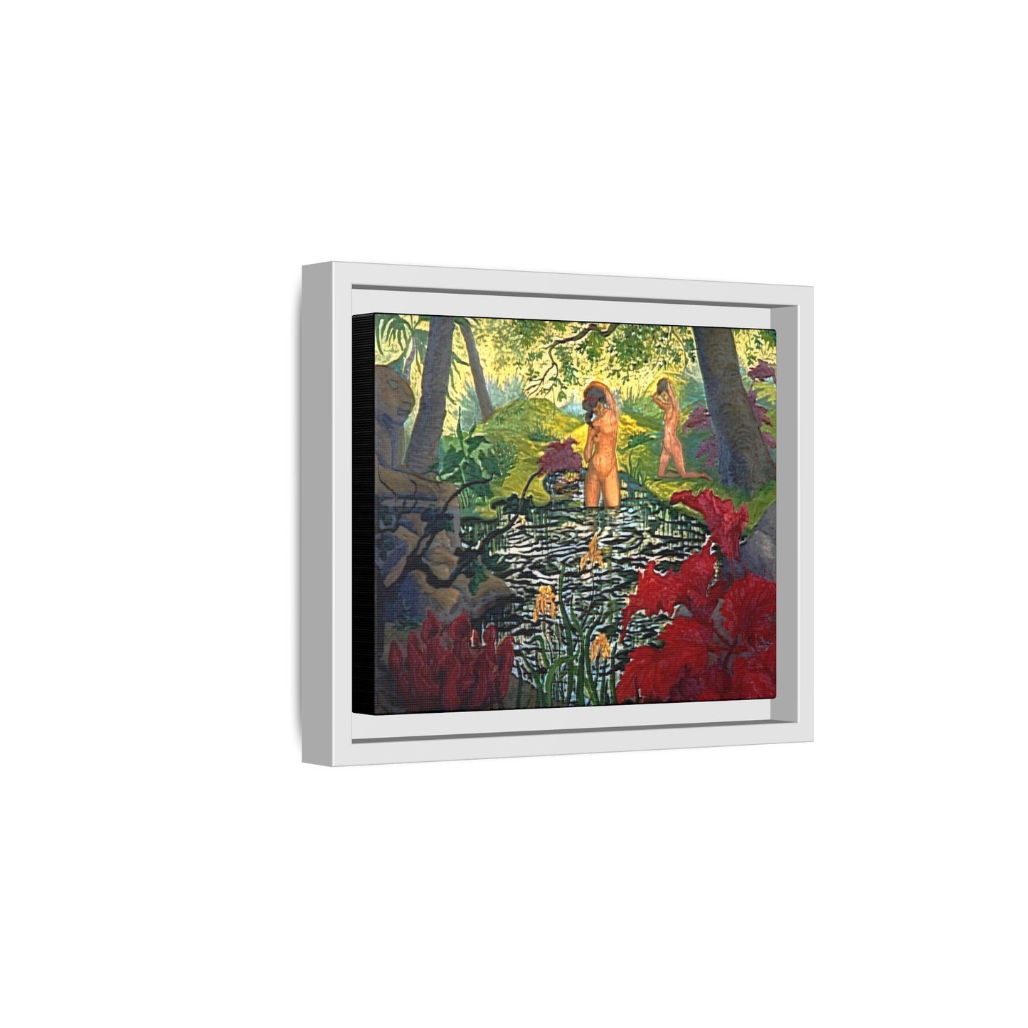 Ranson, Paul - The Lotus Bather (1906) - Matte Canvas, Framed