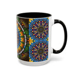 Emerald Arrows Mandala - Colorful Accent Mugs