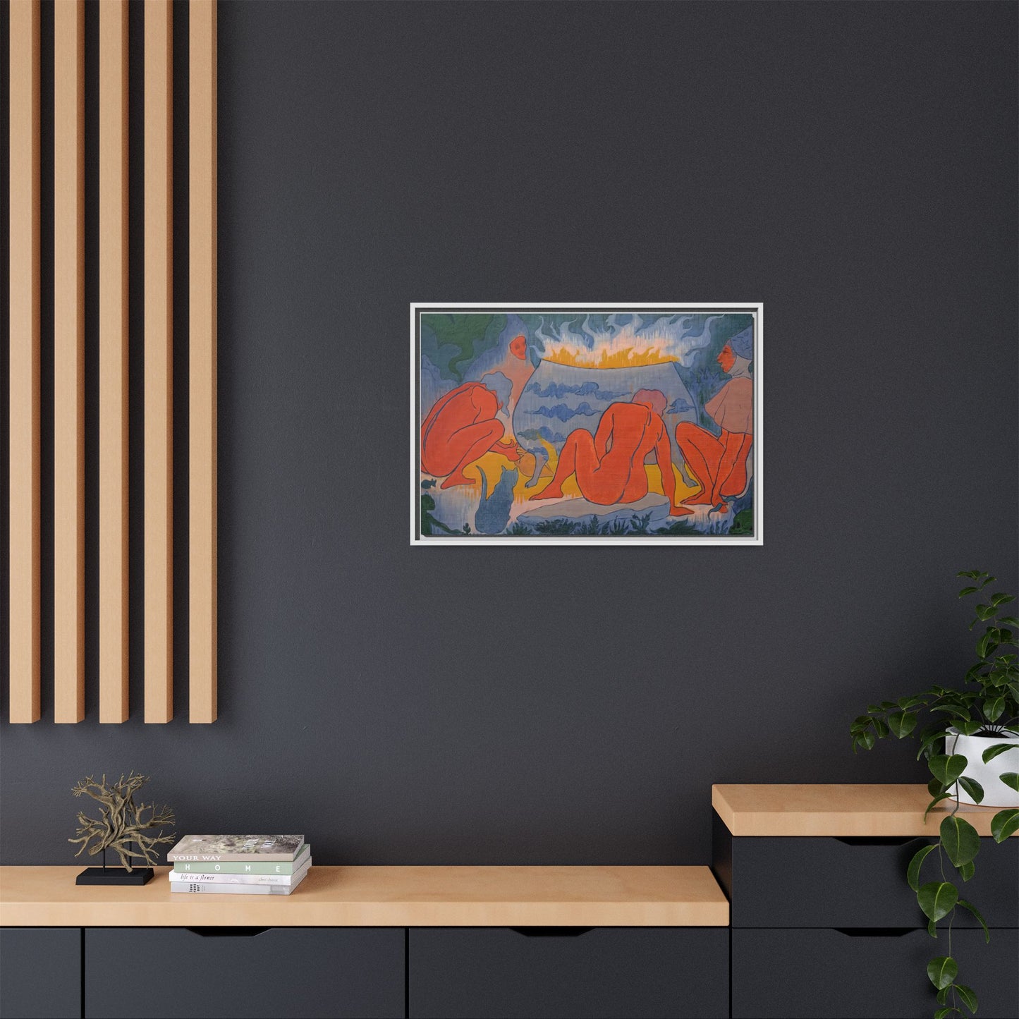 Ranson, Paul - Witches Around the Fire (1891) - Matte Canvas, Framed