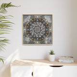 Memento Mori Mandala - Framed Canvas