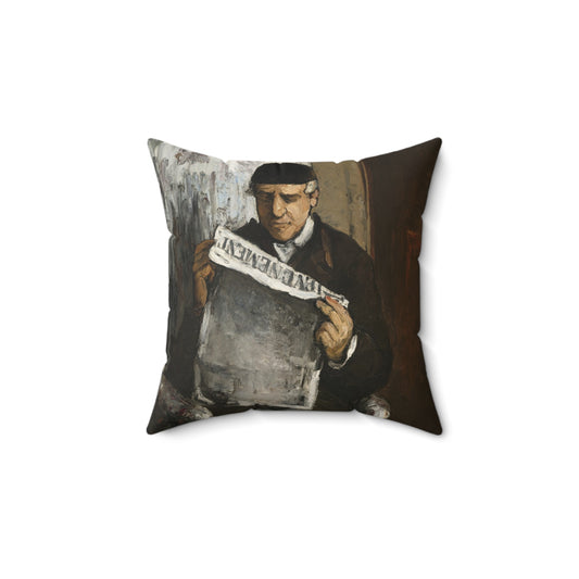 Cézanne, Paul - The Artist’s Father (1866) - Suede Square Pillow