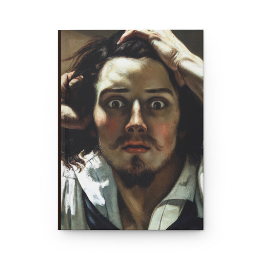 Courbet, Gustave - The Desperate Man (1843) - Hardcover Journal Matte