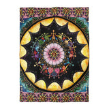 Obsidian Grandmothers Mandala - Microfiber Duvet Cover
