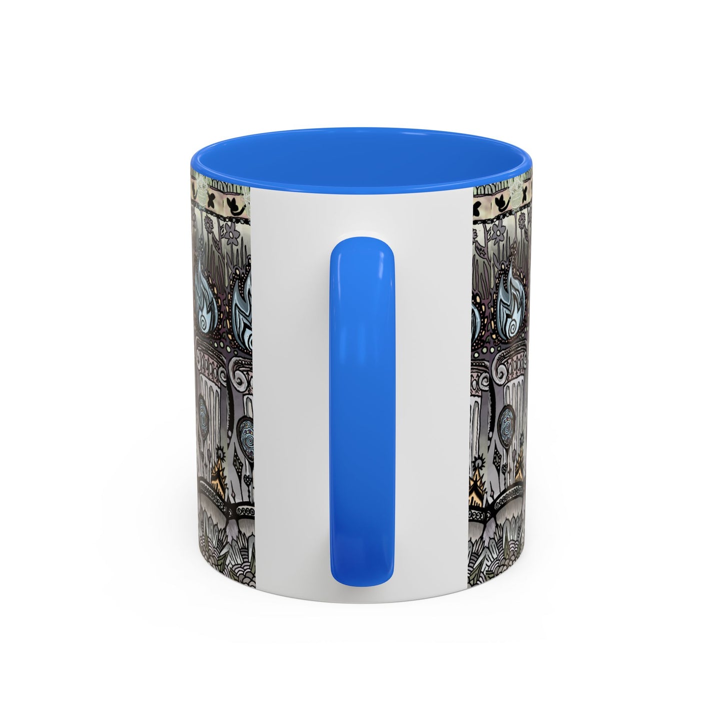 Pacio, Adam - Memento Mori Mandala - Colorful Accent Mugs