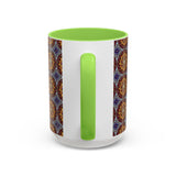 Solar Disc Mandala - Colorful Accent Mugs