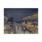 Pissarro, Camille - The Boulevard Montmartre At Night (1897) - Canvas Block, unframed