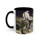 Courbet, Gustave - The Stone Breakers (1850) - Colorful Accent Mugs