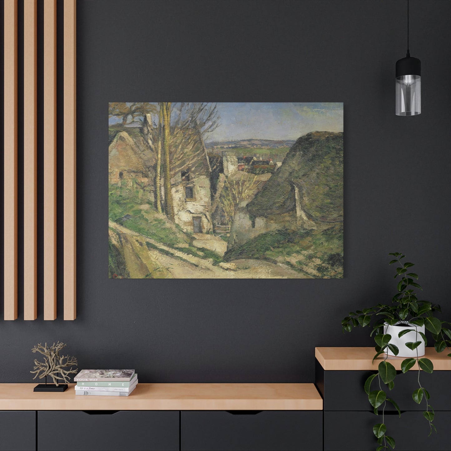 Cézanne, Paul - The House of the Hanged Man (1874) - Canvas Block, unframed