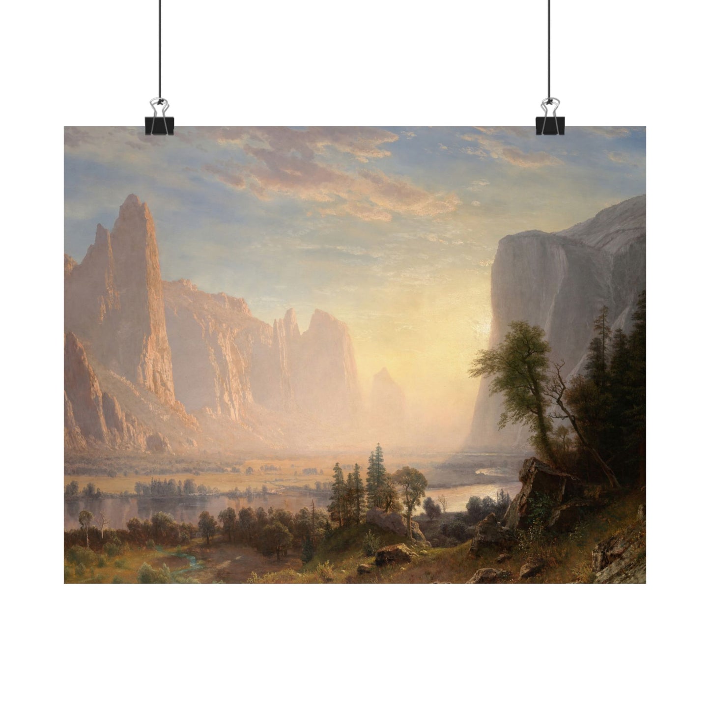 Bierstadt, Albert - Valley of the Yosemite (1868) - Satin Posters