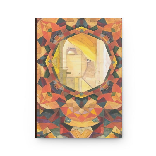 Filiger, Charles - Woman’s Head with Closed Eyes (1893) - Hardcover Journal Matte