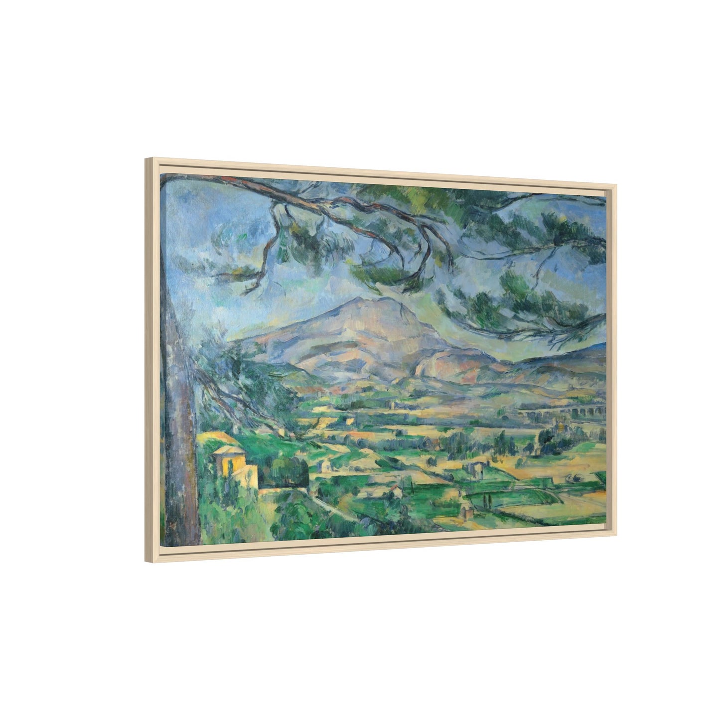 Cézanne, Paul - Mont Sainte-Victoire with Large Pine (1887) - Matte Canvas, Framed