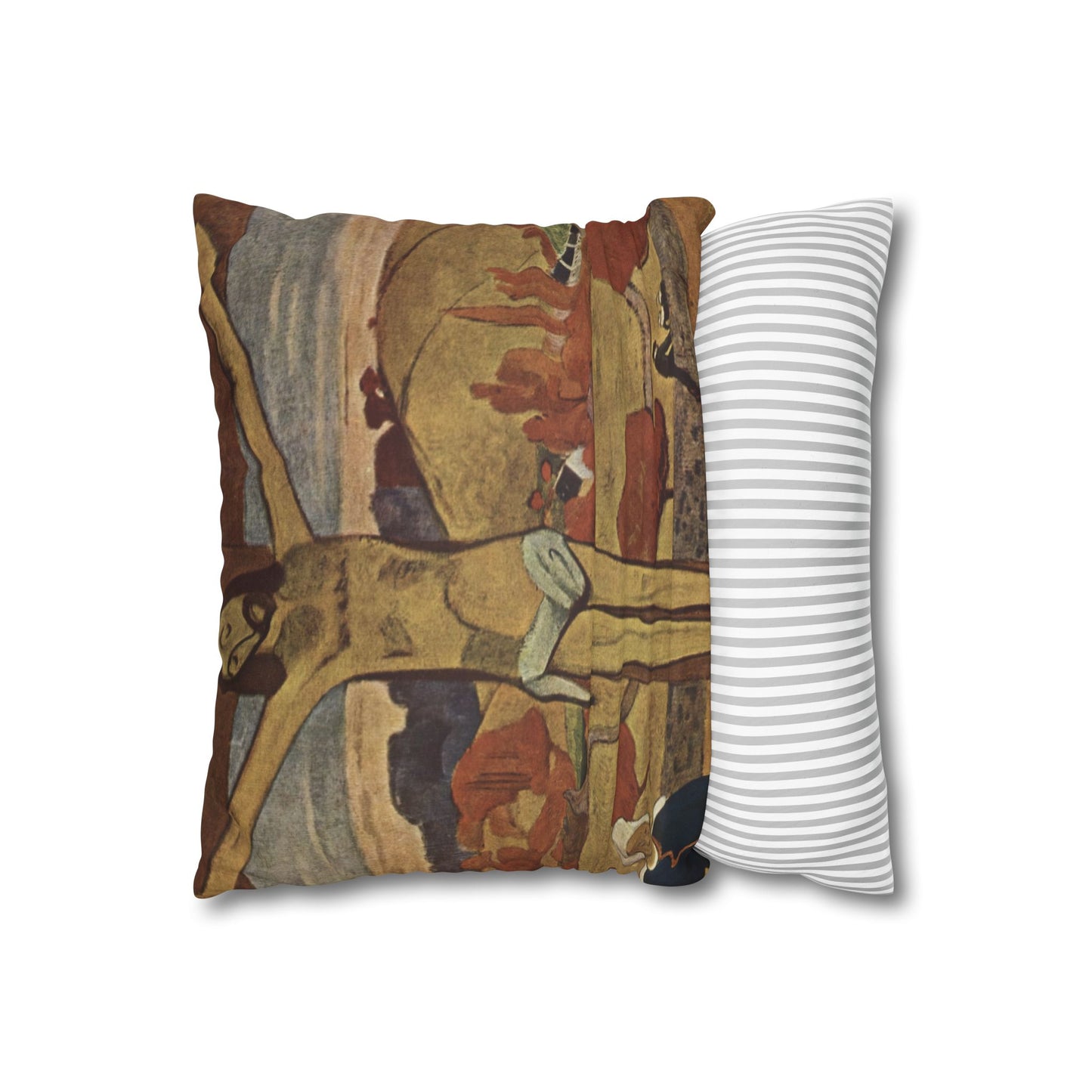 Gauguin, Paul - The Yellow Christ (1889) - Suede Square Pillowcase