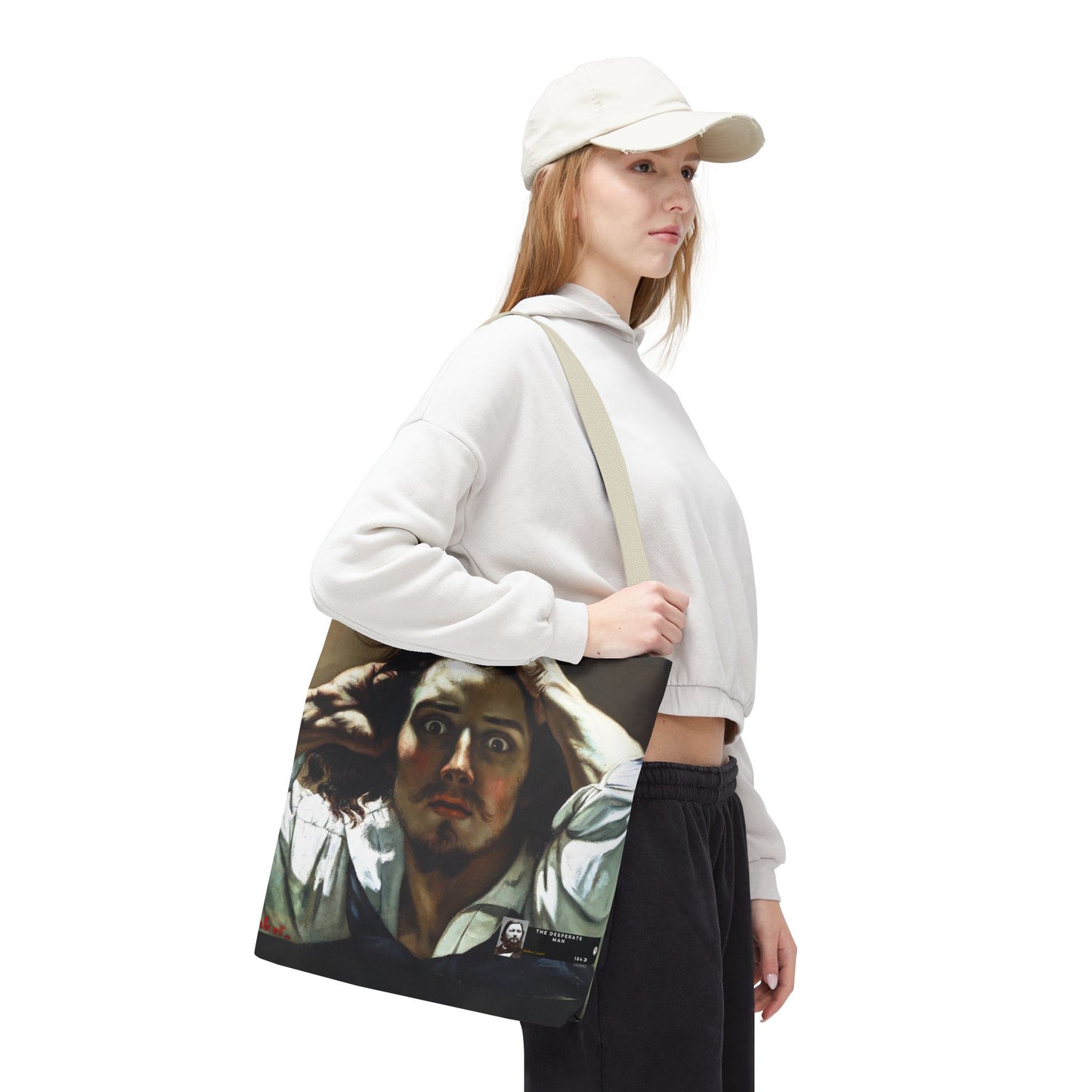 Courbet, Gustave - The Desperate Man (1843) - Tote Bag