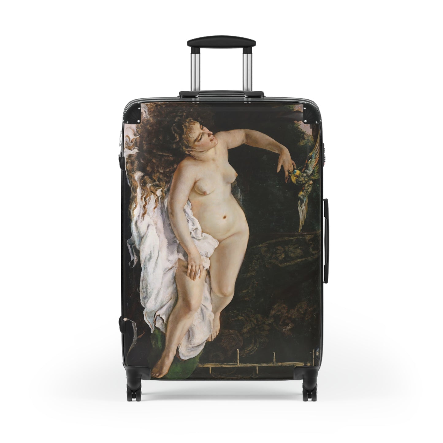 Courbet, Gustave - Woman with a Parrot (1866) - Suitcase